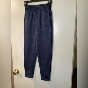 Adidas Boys Jogger Mid Rise Jogger Pant Dark Blue 3 Stripes Sz Medium 10/12 New